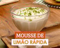 Mousse de limão rápido