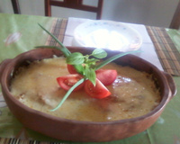 Arroz de forno com camarão