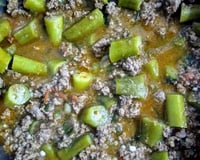 Carne moída com quiabo inesquecível