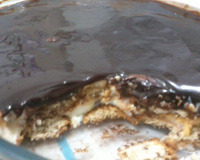 Pavê de laranja e ganache de chocolate