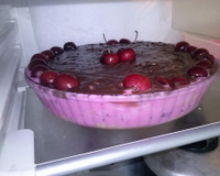 Pavê de cereja com ganache