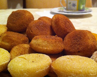 Bolinho de chuva assado e recheado