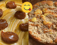 Essa cuca de banana com doce de leite virou a sobremesa favorita aqui em casa, fácil de fazer e muito crocante