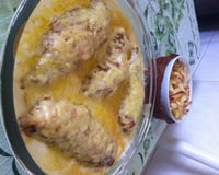 Frango recheado ao molho de catupiry