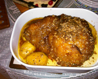 Picanha de forno com batatas