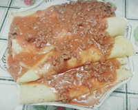 Panqueca com carne moída