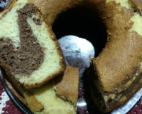 Bolo mármore para lanche