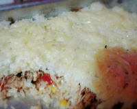 Arroz de forno para o Natal