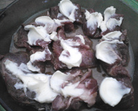 Carne com abobrinha no micro-ondas