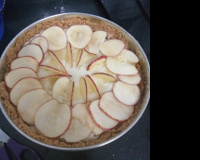 Torta de maçã com massa de bolacha