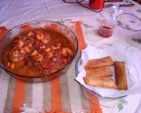 Peixe ao molho de camarão