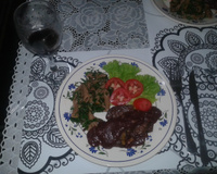 Filé ao molho de vinho tinto seco