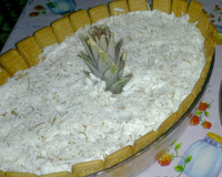 Pavê de abacaxi com coco