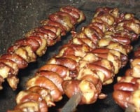 Coração de frango (coraçãozinho de galinha) para churrasco do Luizão