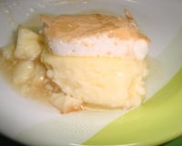 Pudim de creme e suspiro