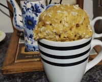 Bolo de fubá na caneca