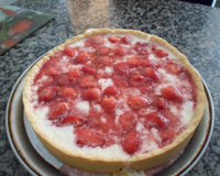 Torta de morango com iogurte