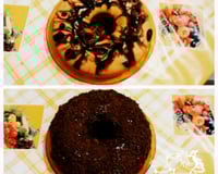 Bolo mesclado de liquidificador