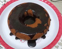 Bolo mesclado de liquidificador