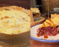 Torta sertaneja: essa maravilha com recheio de carne seca e banana-da-terra desmancha na boca e é a combinação agridoce perfeita
