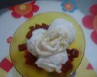 Sorvete à moda Romeu e Julieta