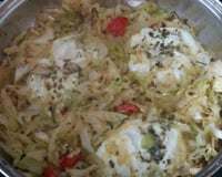 Repolho com ovos escondidos