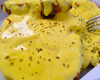 Bisteca de porco ao molho de mostarda