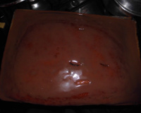 Calda de chocolate para bolos