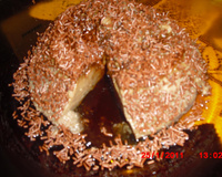 Pudim de chocolate no microondas