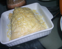 Rocambole de arroz cozido do Lúcio Cezar