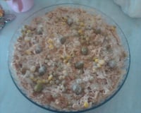 Macarronada de frango com creme de leite