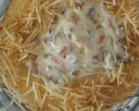 Batata recheada de frigideira