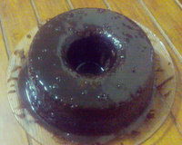 Bolo de chocolate de micro-ondas