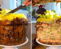 Não sabia o que escolher de sobremesa para o Natal e resolvi fazer esse uvotone do amor que junta tudo que eu amo na ceia