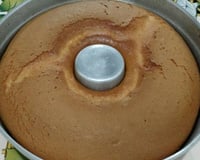 Bolo de baunilha bem simples