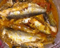 Sardinha na panela de pressão (igual as de lata do mercado)
