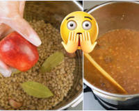 Coloque uma maçã para cozinhar com o feijão: o resultado vai te surpreender