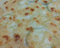 Abobrinha ao molho branco (bechamel) no forno