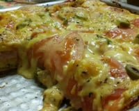 Pizza rápida de liquidificador