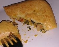Torta de espinafre de liquidificador