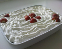 Torta de brigadeiro branco com morango