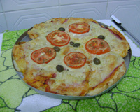 Pizza de pão amanhecido
