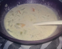 Sopa de legumes com cream cheese light