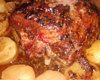 Carne assada de forno ao creme