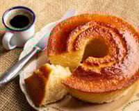 Bolo de mel no liquidificador