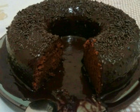 Bolo de chocolate de liqüidificador