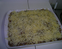 Arroz de forno com carne moida