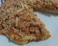 Pizza de liquidificador feita na frigideira