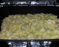 Frango ao creme de alho poró e requeijão