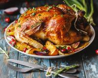 Frango de Natal com molho de laranja e vinho branco: garanto que ninguém vai lembrar que existe peru ou chester